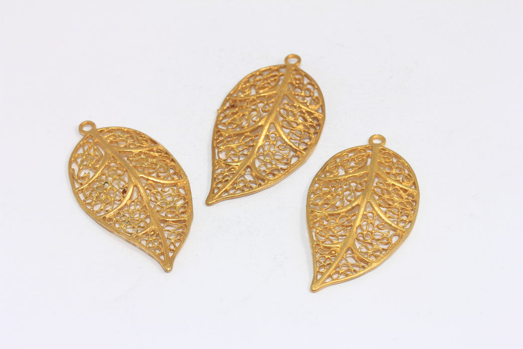 Brass Leaf Pendant