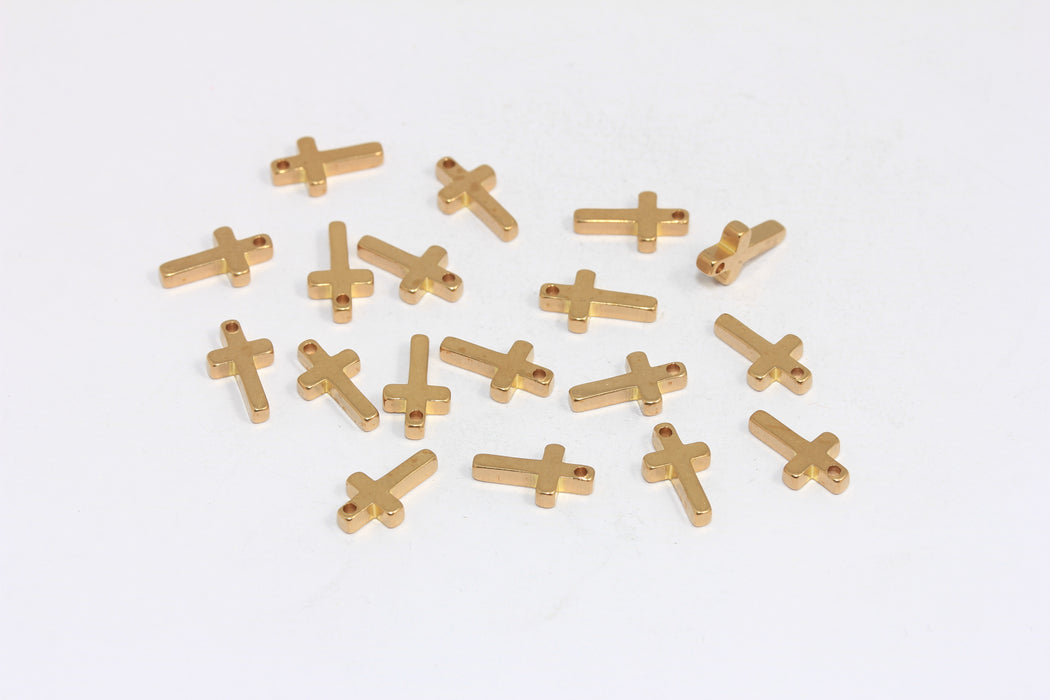 Brass Solid Cross Pendant