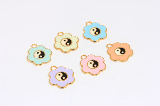Yin Yang Charms, Optional Enamel Color