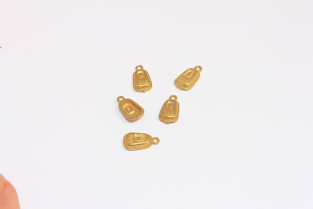 Brass Foot Charms