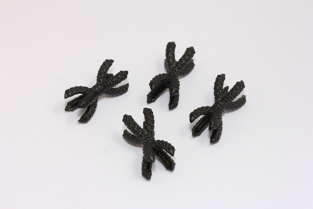 10x24mm Black Plated Claw Clasp, Dragon Claw Pendant, Claw Bead Caps, MTE1481