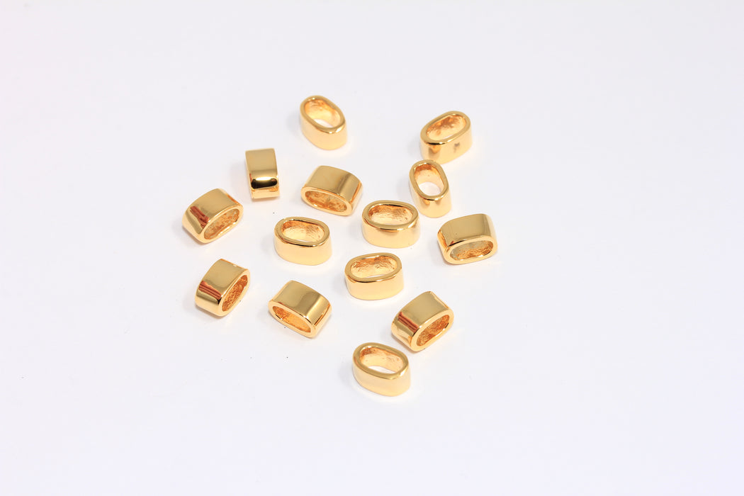 Oval Connectors, Oval Sliding Beads