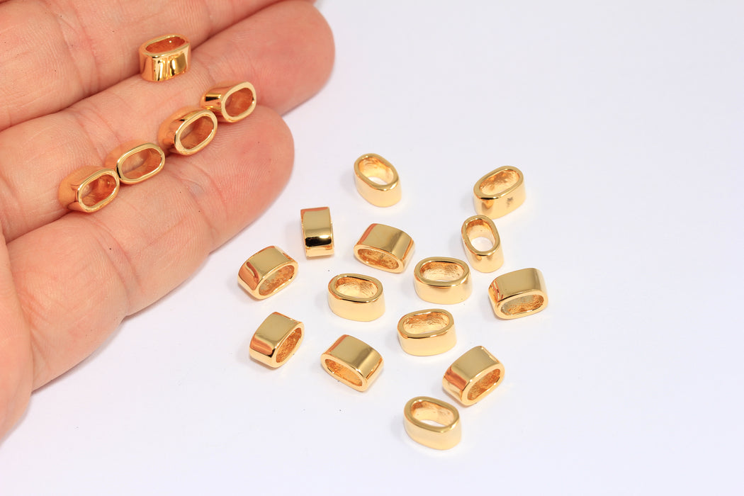 Oval Connectors, Oval Sliding Beads