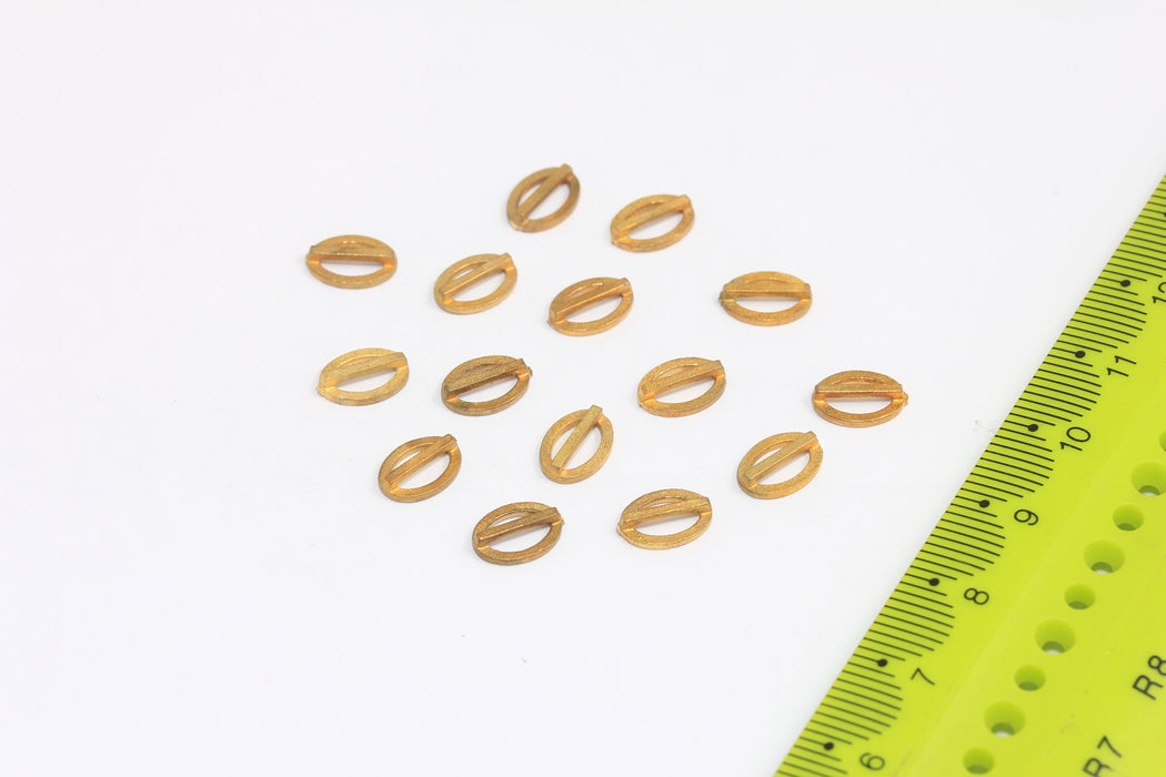 Oval Leather Cord Charms For Bracelet Knotting