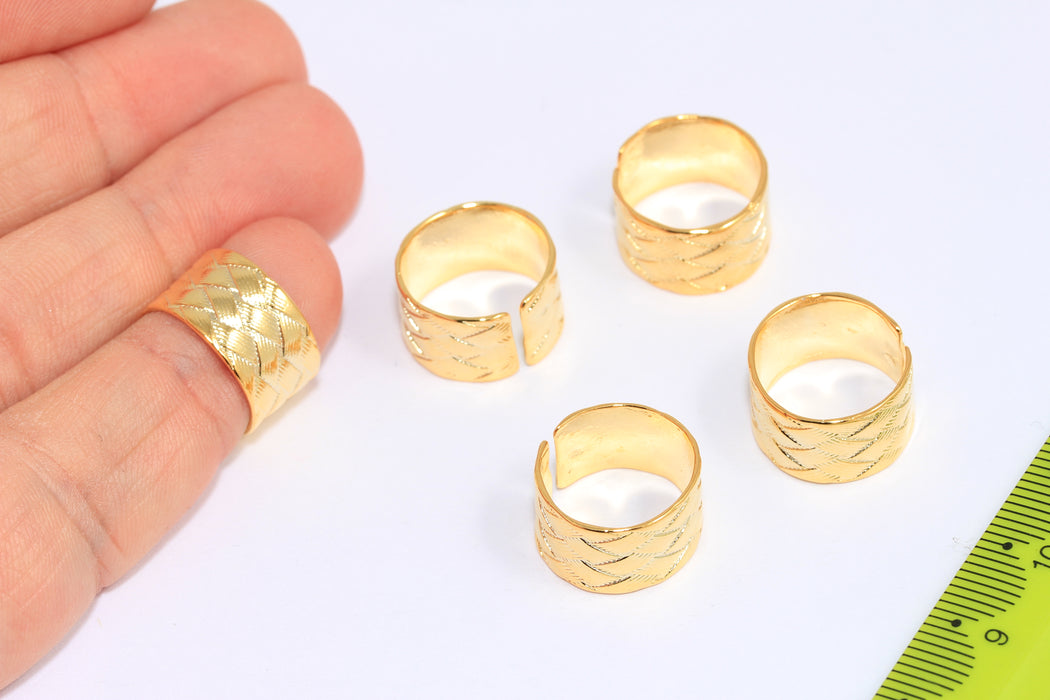 Textured Wide Rings, Ring Base
