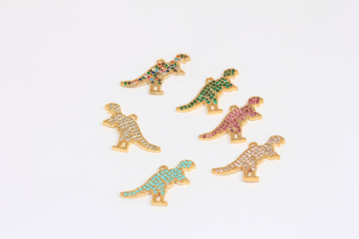 Micro Pave Godzilla Charms