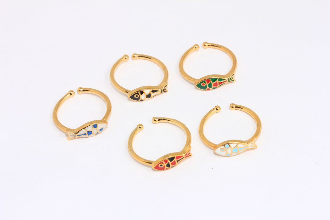 Adjustable Ring, Stacking Rings, Fish Ring