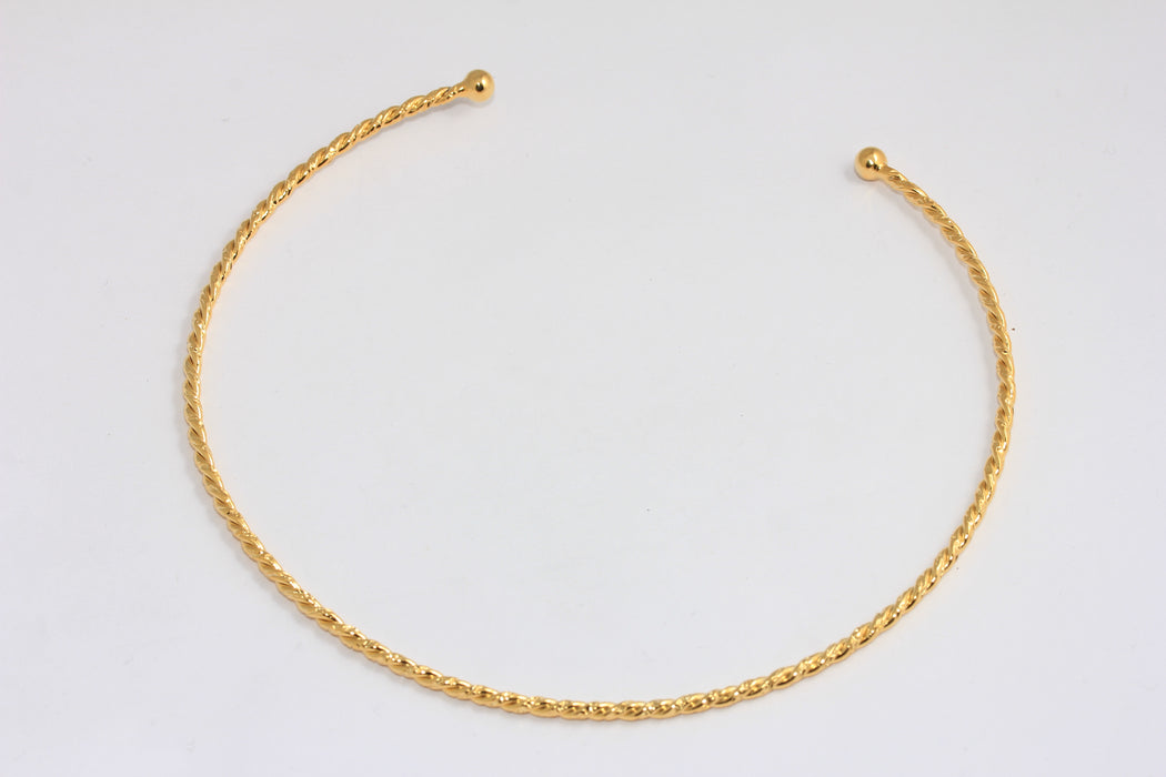 Braided Wire Choker Necklace