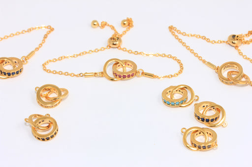 Gold Pinch Bail Ready Bracelets