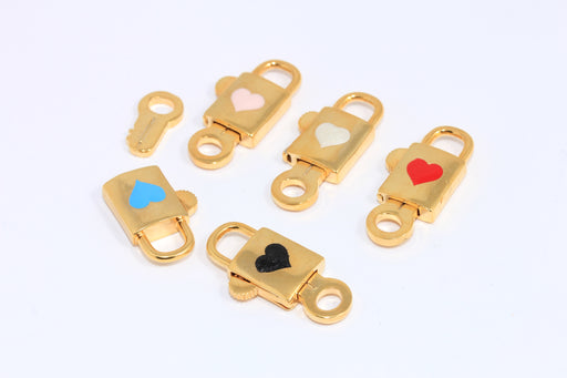 Heart Lock With Key Pendant