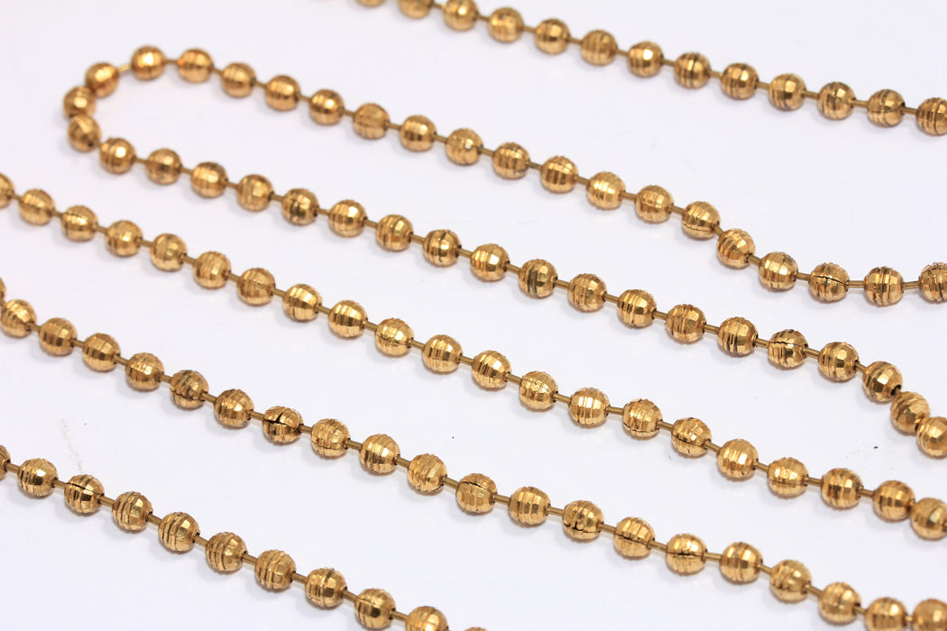 Raw Brass Ball Chain