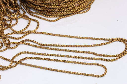 Raw Brass Box Chains