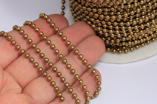 Raw Brass Ball Chain