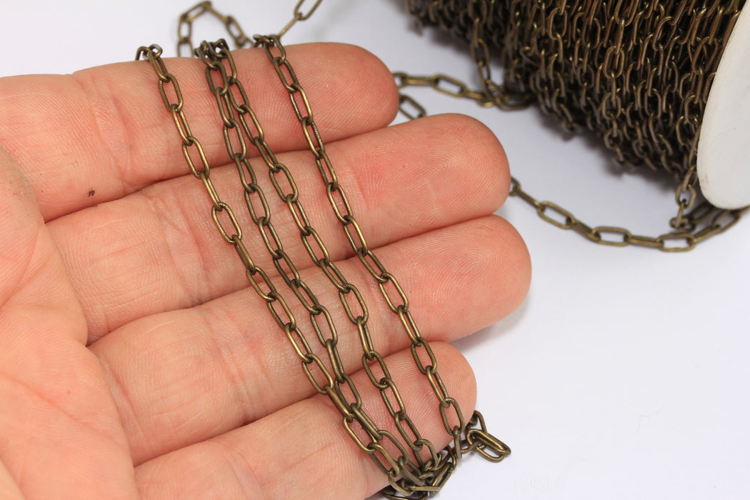 Soldered Oval Link Rolo Chain