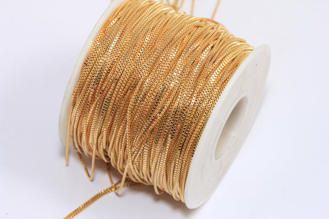 Raw Brass Cube Chains
