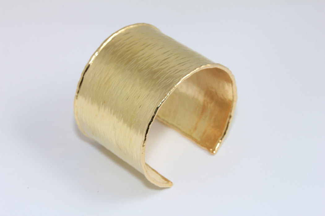 45x160mm Raw Brass Cuff Bracelet, Hammered Bangle Bracelet, Cuff Bracelet, Wide Handmade Bracelet, Raw Brass Findings, TVF9