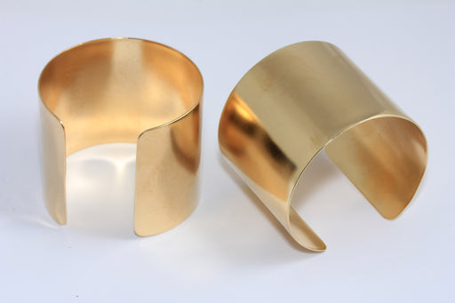 Handmade Wide Brass Bracelets