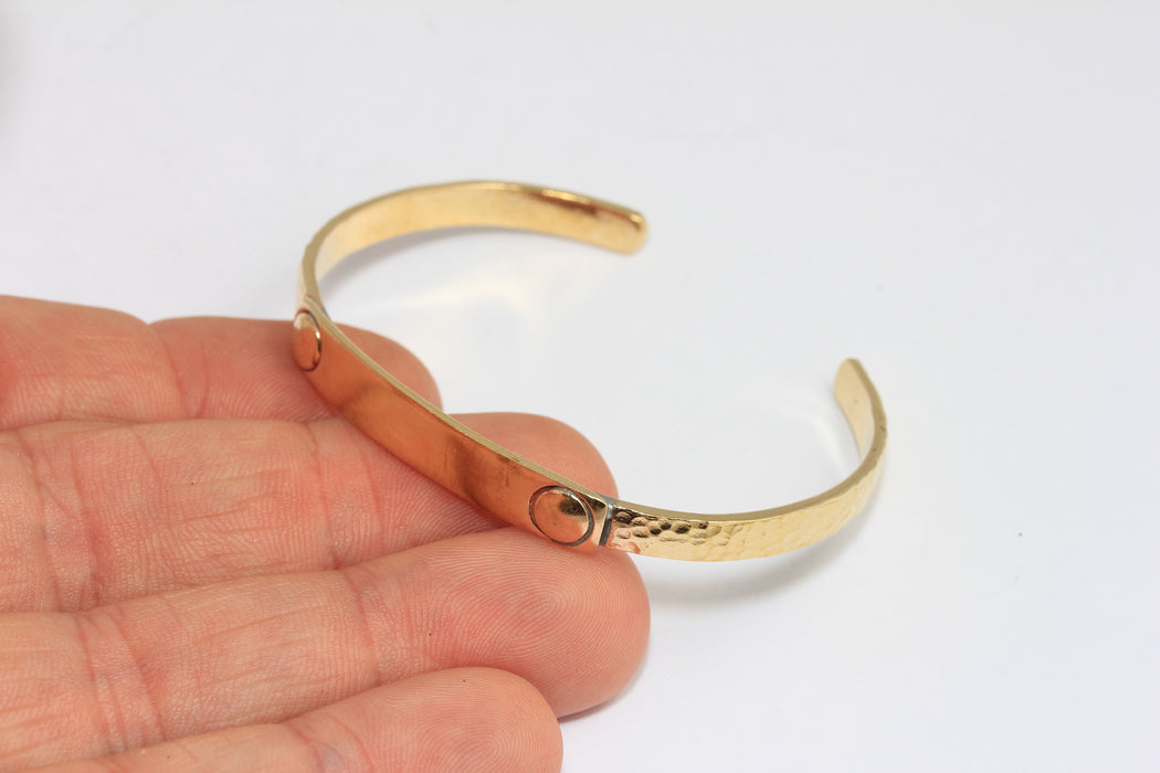 Brass Nameplate Bracelet Bangle