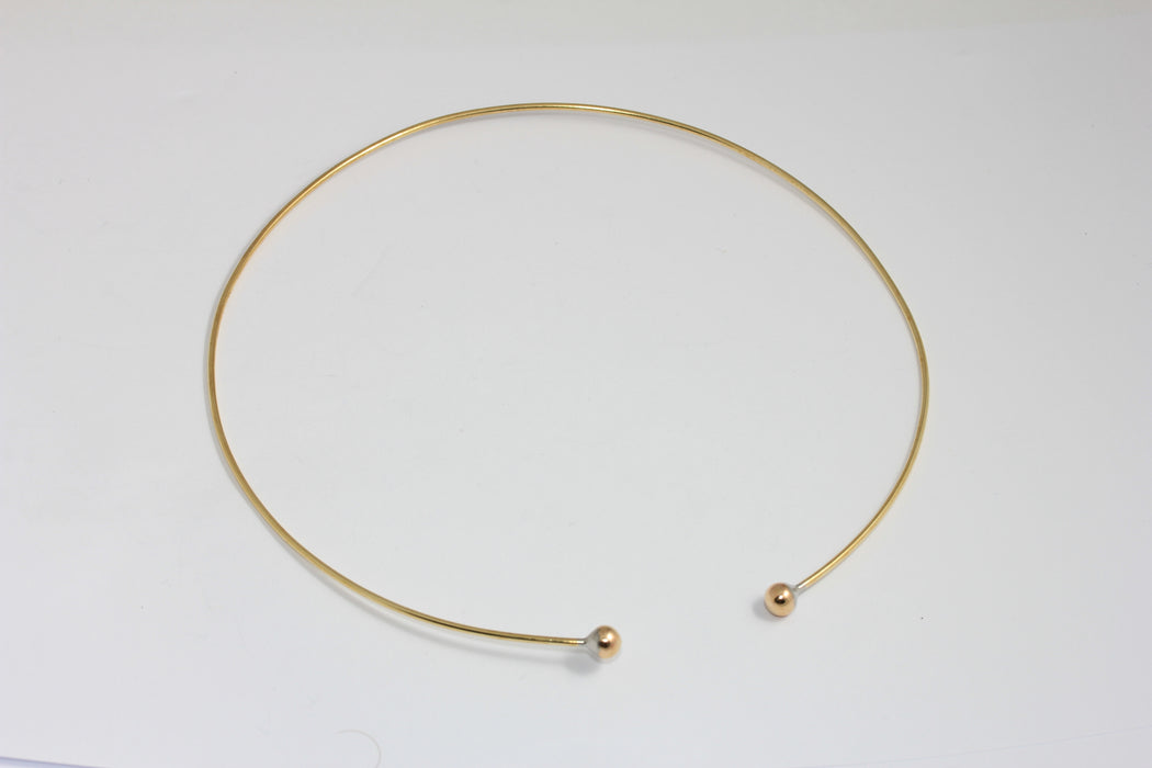 Wire Open Cuff Necklace