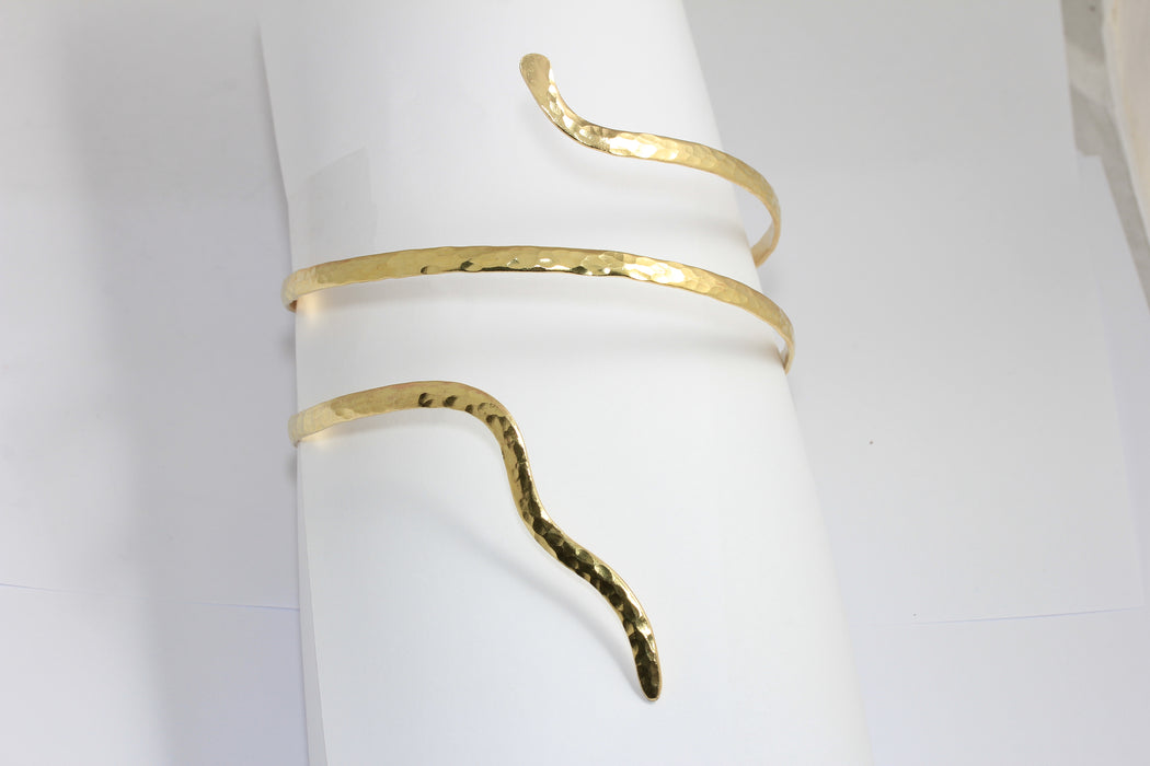 Snake Bracelet Cuff, Wrapping Snake Bracelet Bangle