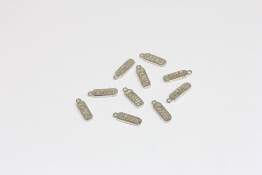 Engraved Love Bar Charms