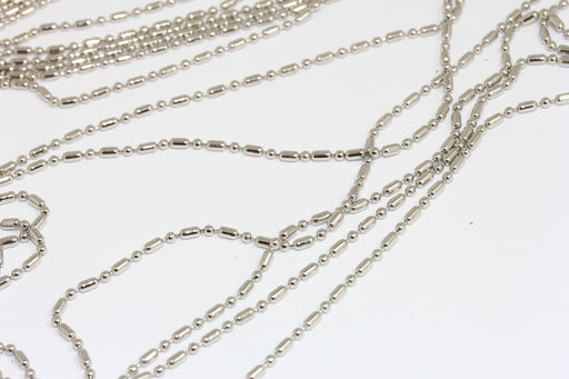 Silver Lace Ball Chain, Tiny Silver Chain