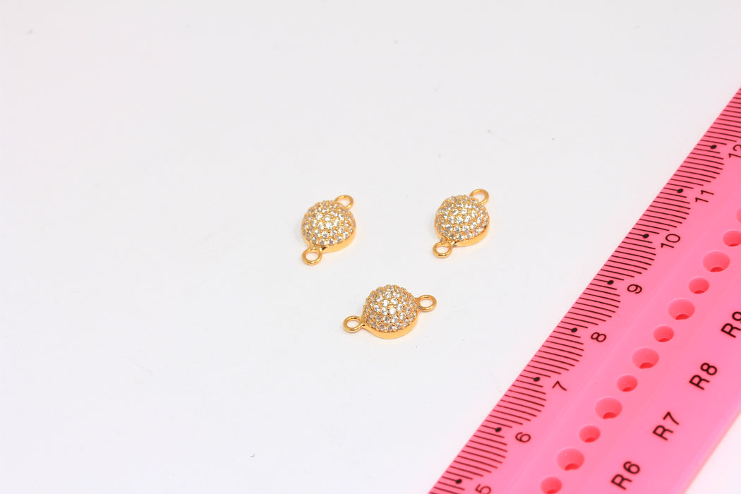 Shiny Gold CZ Beads