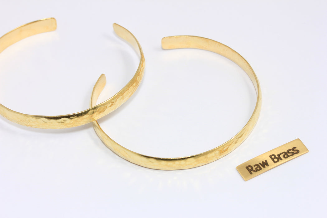 Brass Hammered Bangle