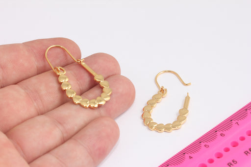 Heart Huggies, Heart Earrings