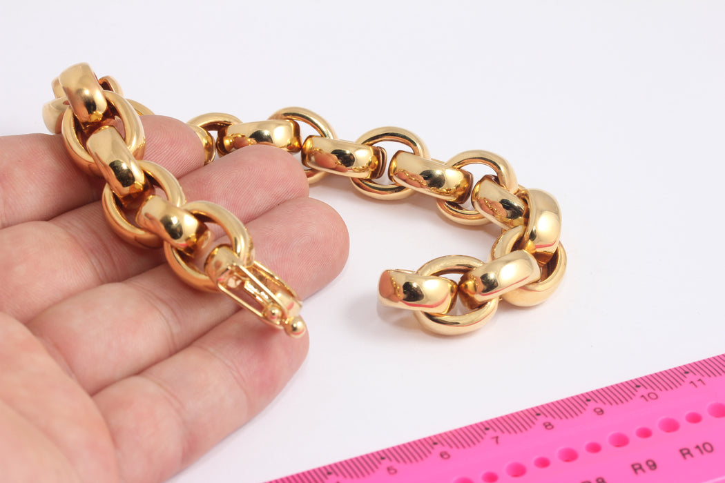 Shiny Gold Rolo Bracelet