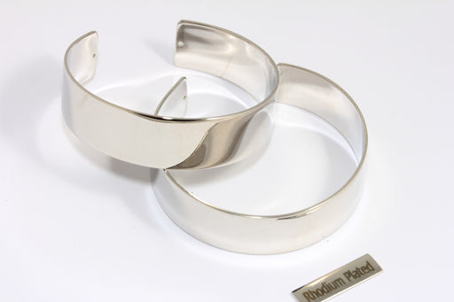 Rhodium Plated Cuff Bracelets
