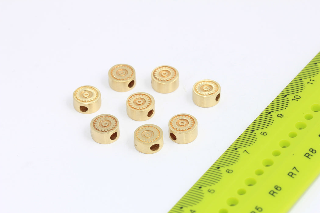 Brass Flower Charms