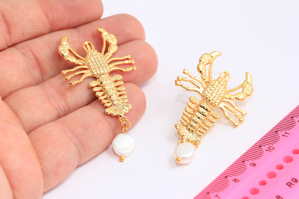 Pearl Lobster Earring