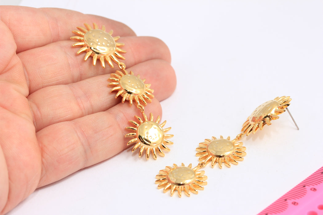 Hammered Sun Earrings