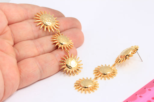 Hammered Sun Earrings