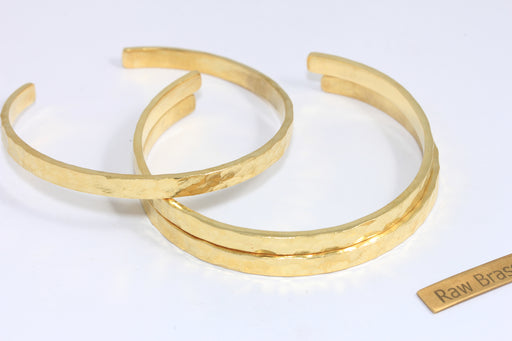 Open Hammered Bracelet Cuff, Domed Bracelet