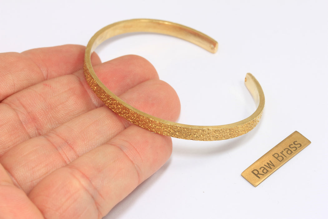 Brass Sandblasted Bracelet Bangle