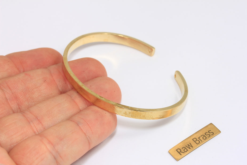 Brass Flat Bracelet Bangle
