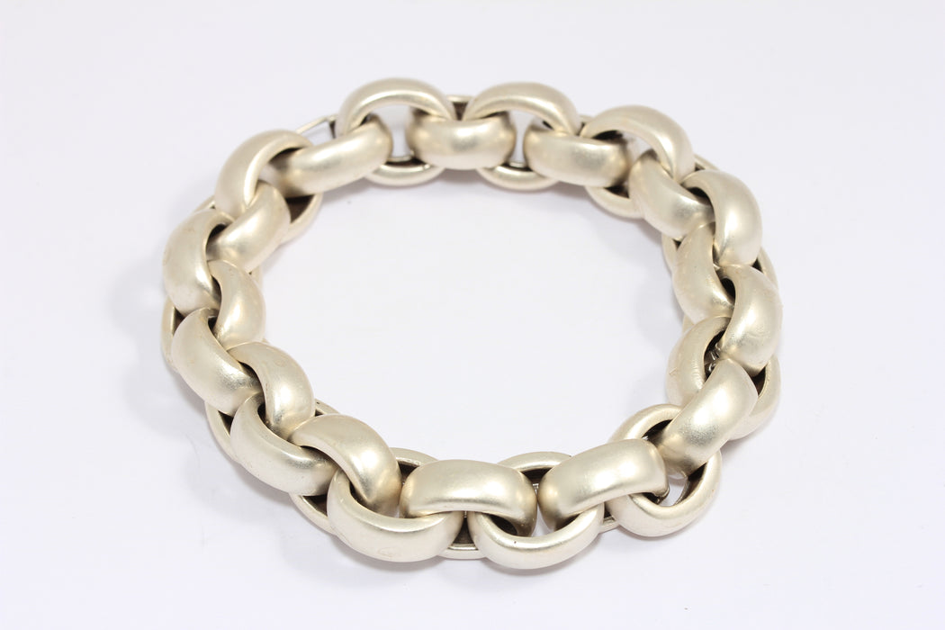 Antique Silver Rolo Bracelet