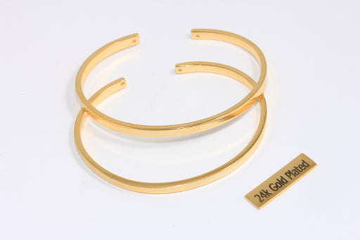 Flat Open Cuff Bangle, Stacking Bracelet Bangle