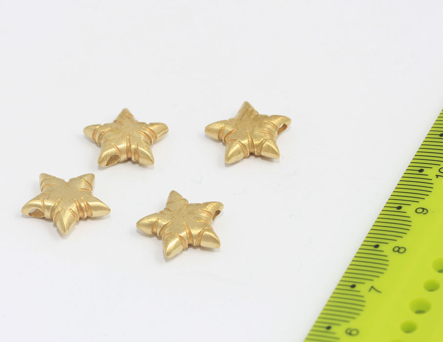 Brass Star Beads