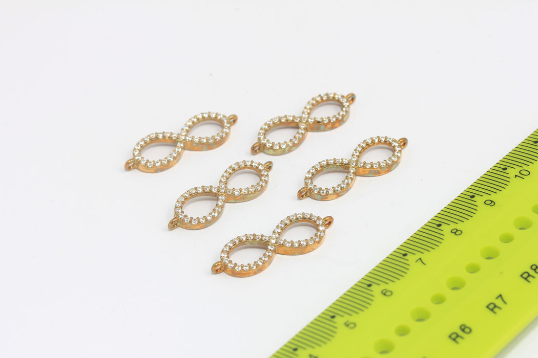 Brass Infinity Charms