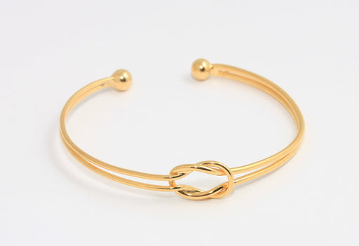 Shiny Gold Cuff Wire Bracelet