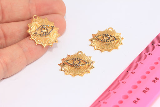 Shiny Gold Eye Medallion