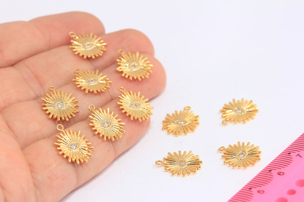 Shiny Gold Sun Beads
