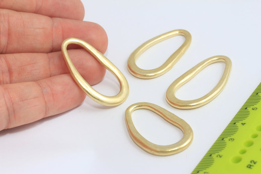 Brass Oval Charms
