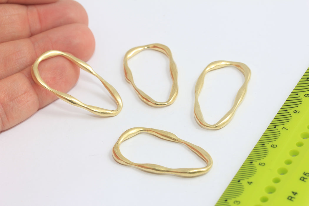Brass Oval Charms