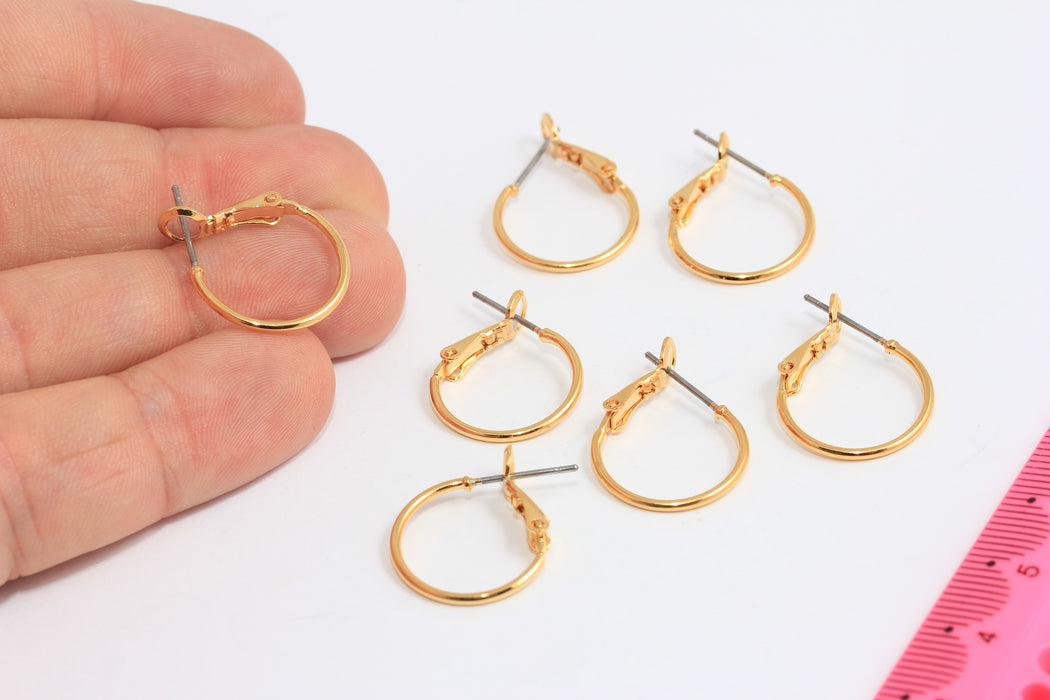 Gold Small Everyday Hoops