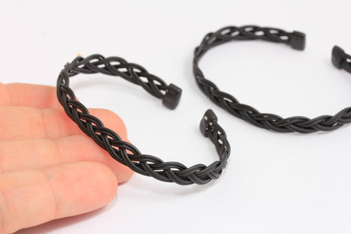 Width Black Plated Bracelet
