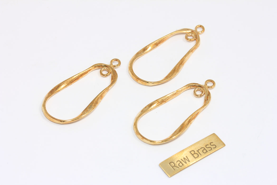 Brass Oval Ring Pendant